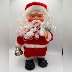 Festive Santa Claus Figurine with Bell